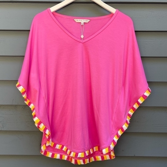 TRINA Turk Delfino Top in Pink Fusion Size XS/S New with Tags - Picture 6 of 10